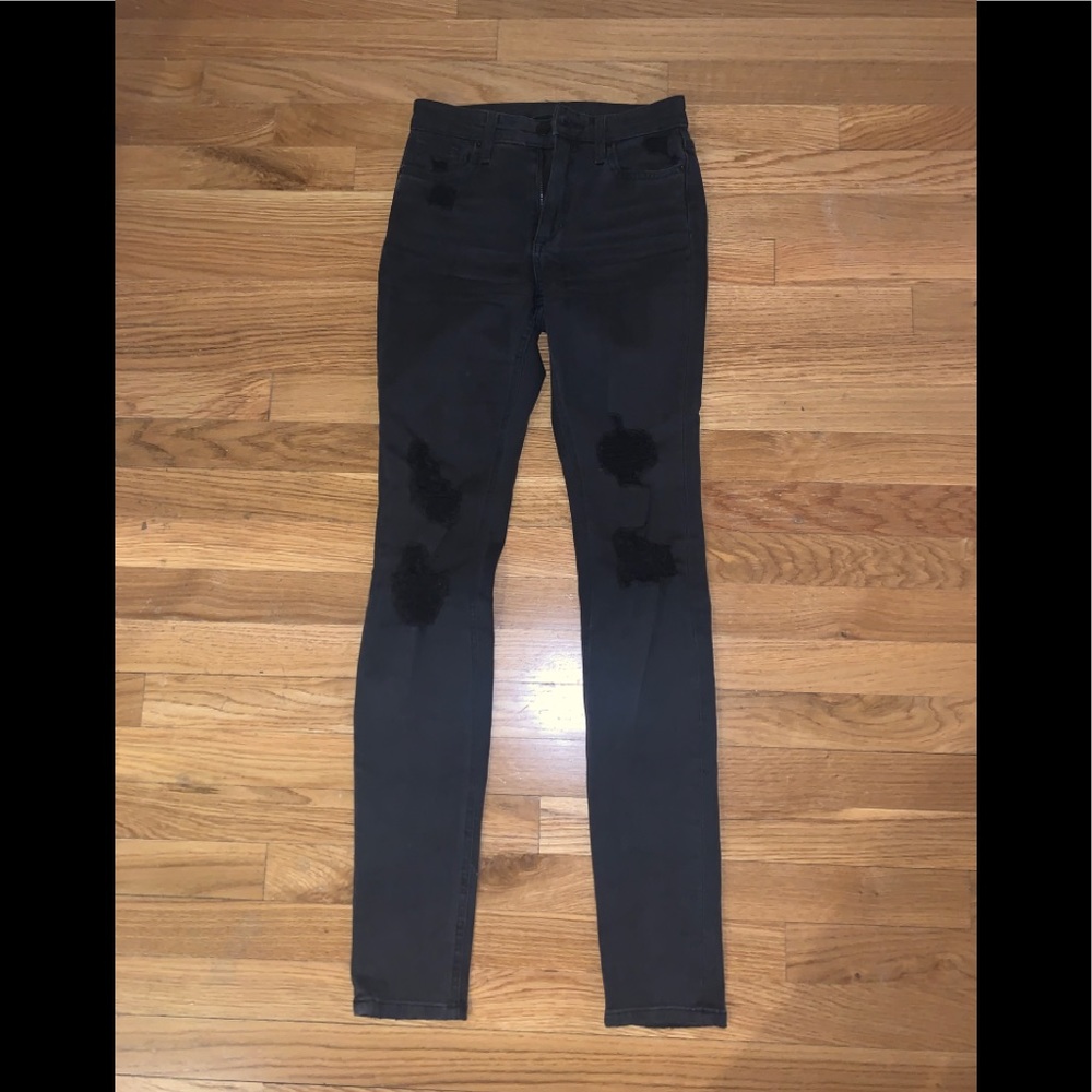 Joe’s Black Skinny Distressed Jeans